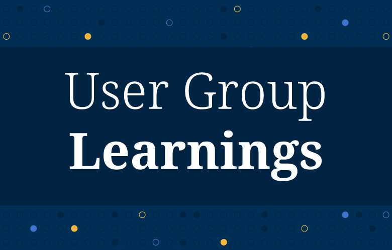 user group learnings blog image    